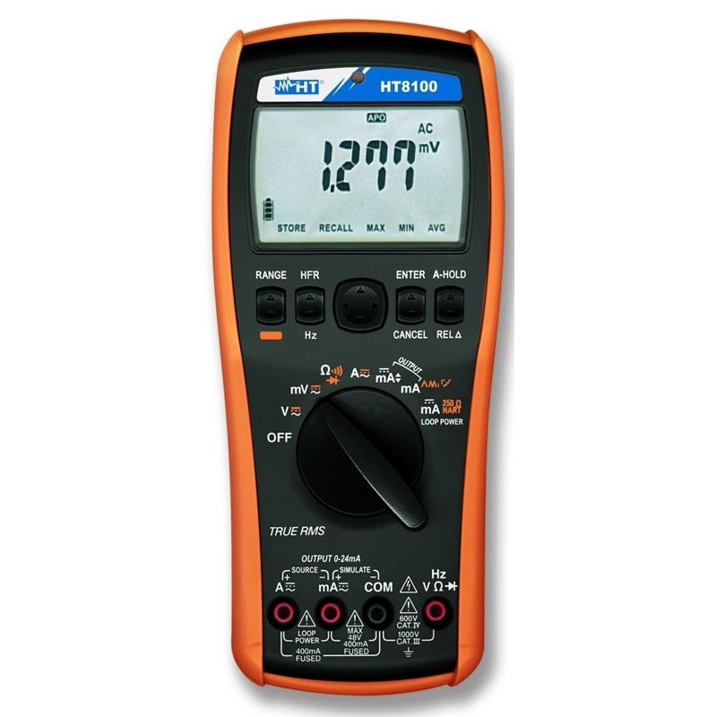 HT8100 - Professional TRMS multimeter + Process calibrator