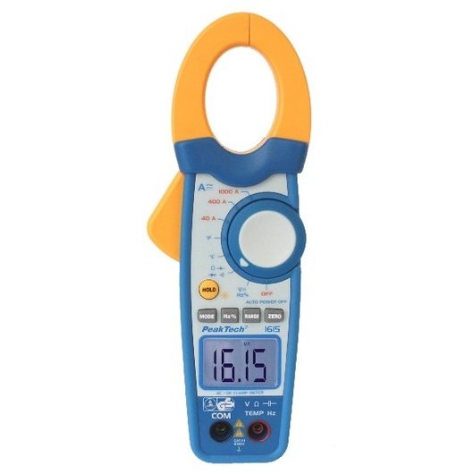 Clește amermetric AC / DC (până la 1000A AC/DC) - Peaktech P1615