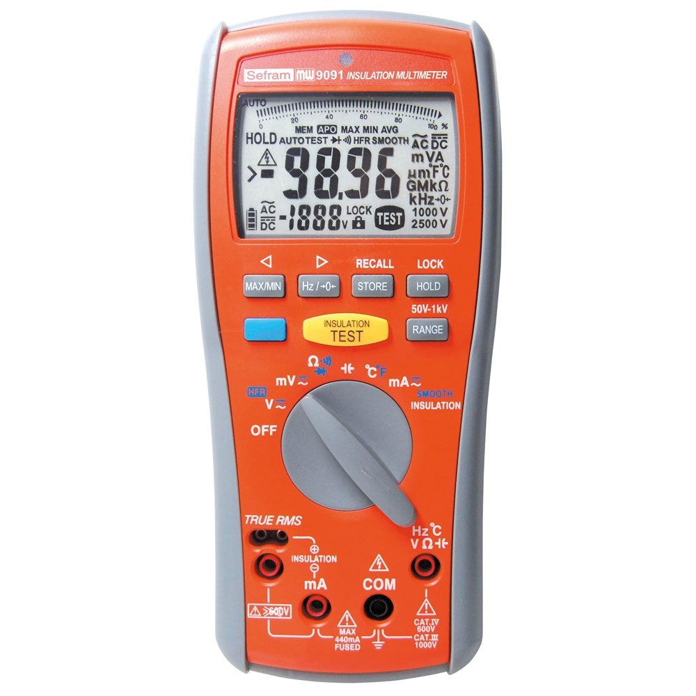 Sefram MW9091 - TRMS DMM / Insulation Tester