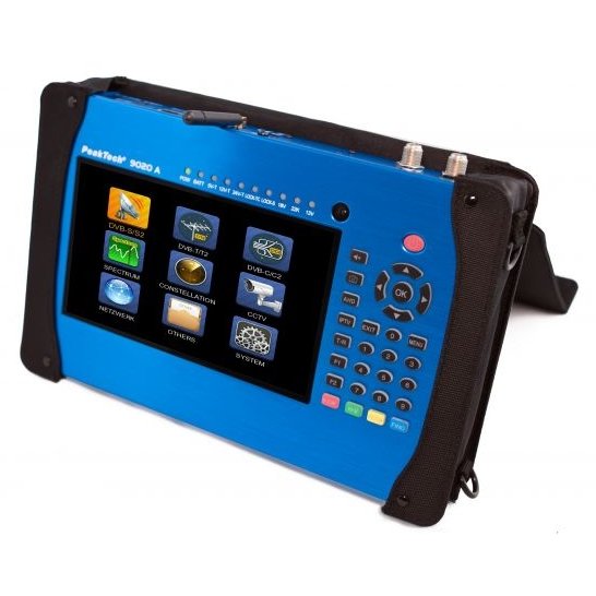 Peaktech P9020A - DVB-C/S&S2/T&T2 Meter with 18cm Display, H.264 Codec, WiFi