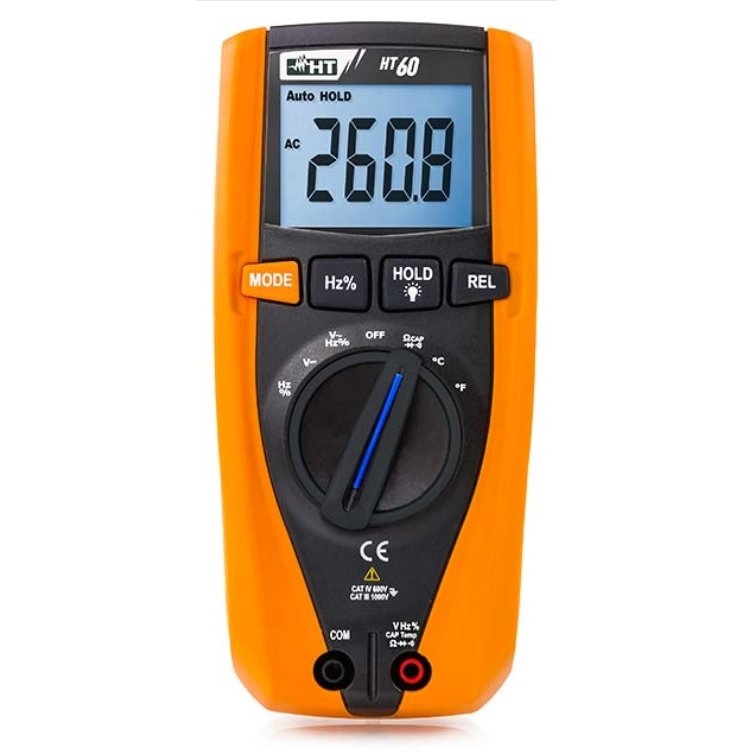 HT60 - CAT IV digital multimeter with TRMS measurements (4000 count)