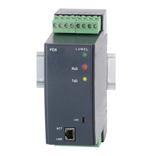 Modul de conversie RS485 la ETHERNET - Lumel PD8
