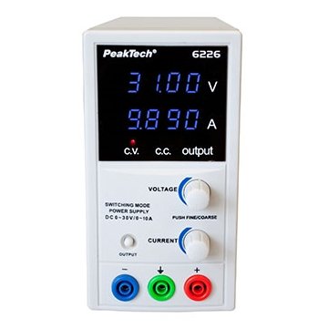 Sursă de tensiune DC pentru laborator, în comutație (0÷30 V / 0÷10 A) - P6226