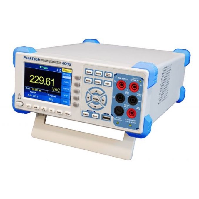 Multimetru 4½ digiți cu datalogger, interfețe USB, RS232, LAN - Peaktech P4095